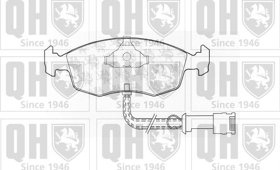 Quinton Hazell BP324 - Brake Pad Set, disc brake autospares.lv