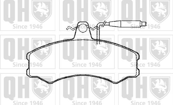 Quinton Hazell BP326 - Brake Pad Set, disc brake autospares.lv
