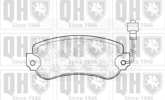 Quinton Hazell BP321 - Brake Pad Set, disc brake autospares.lv