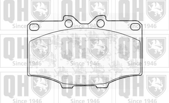 Quinton Hazell BP327 - Brake Pad Set, disc brake autospares.lv