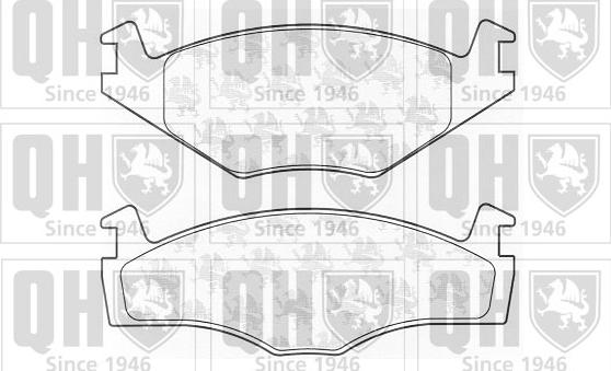 Quinton Hazell BP374 - Brake Pad Set, disc brake autospares.lv