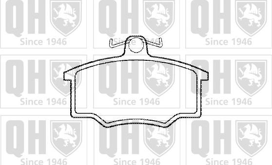 Quinton Hazell BP370 - Brake Pad Set, disc brake autospares.lv