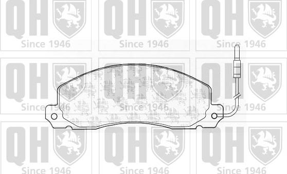 Quinton Hazell BP371 - Brake Pad Set, disc brake autospares.lv