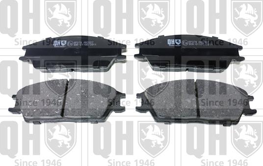 Quinton Hazell BP378 - Brake Pad Set, disc brake autospares.lv