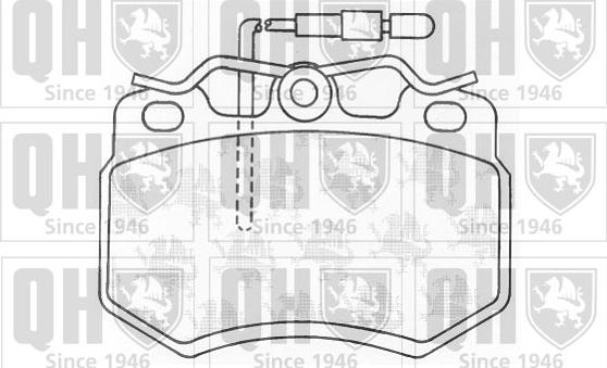 Quinton Hazell BP377 - Brake Pad Set, disc brake autospares.lv