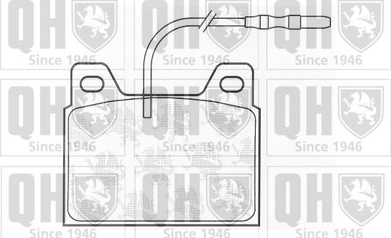 Quinton Hazell BP296 - Brake Pad Set, disc brake autospares.lv