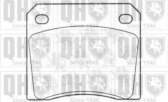 Quinton Hazell BP297 - Brake Pad Set, disc brake autospares.lv