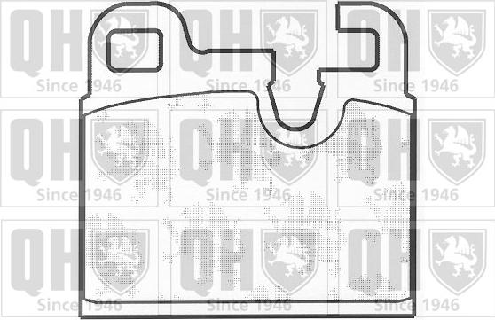 Quinton Hazell BP241 - Brake Pad Set, disc brake autospares.lv