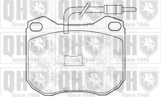 Quinton Hazell BP251 - Brake Pad Set, disc brake autospares.lv