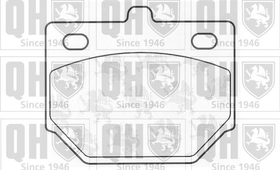 Quinton Hazell BP267 - Brake Pad Set, disc brake autospares.lv