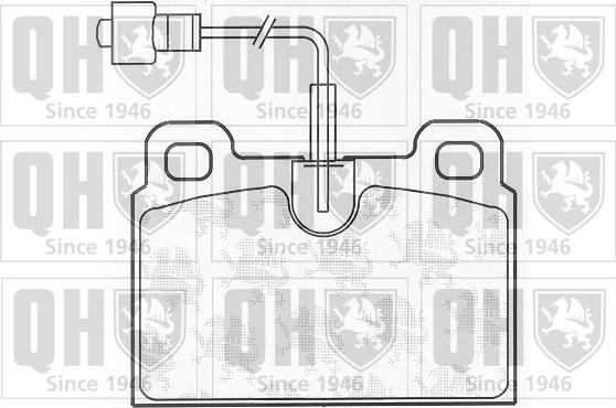 Quinton Hazell BP209 - Brake Pad Set, disc brake autospares.lv