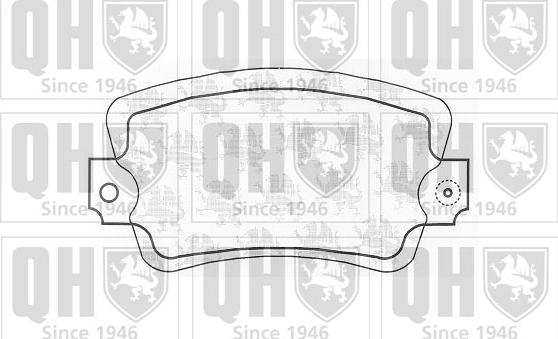 Quinton Hazell BP203 - Brake Pad Set, disc brake autospares.lv