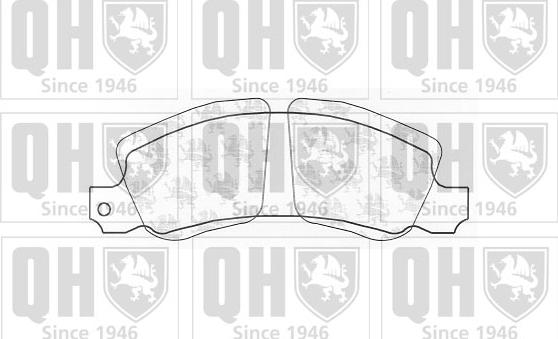 Quinton Hazell BP207 - Brake Pad Set, disc brake autospares.lv