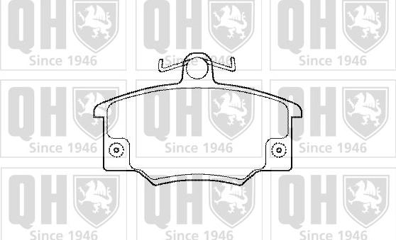 Quinton Hazell BP216 - Brake Pad Set, disc brake autospares.lv