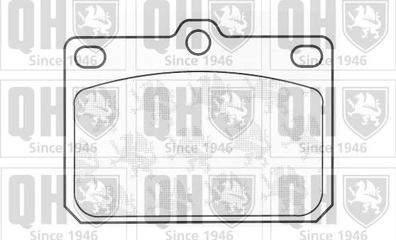 Quinton Hazell BP213 - Brake Pad Set, disc brake autospares.lv