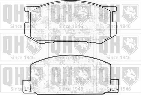 Quinton Hazell BP212 - Brake Pad Set, disc brake autospares.lv