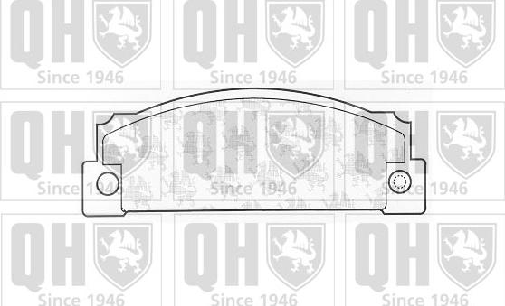 Quinton Hazell BP217 - Brake Pad Set, disc brake autospares.lv