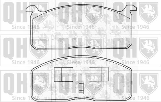 Quinton Hazell BP284 - Brake Pad Set, disc brake autospares.lv