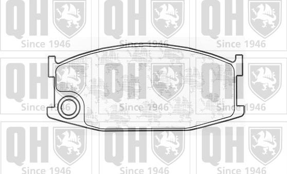 Quinton Hazell BP285 - Brake Pad Set, disc brake autospares.lv