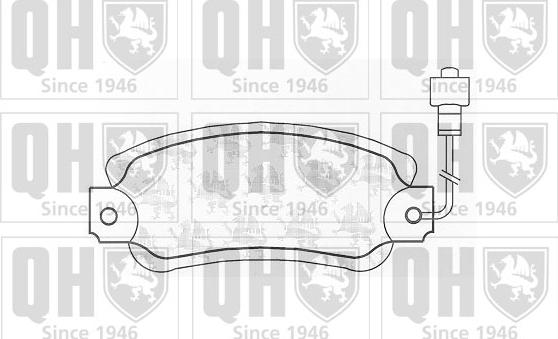 Quinton Hazell BP236 - Brake Pad Set, disc brake autospares.lv