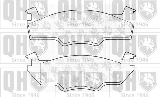 Quinton Hazell BP238 - Brake Pad Set, disc brake autospares.lv