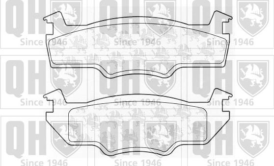 Quinton Hazell BP237 - Brake Pad Set, disc brake autospares.lv