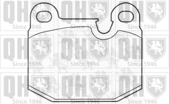 Quinton Hazell BP220 - Brake Pad Set, disc brake autospares.lv