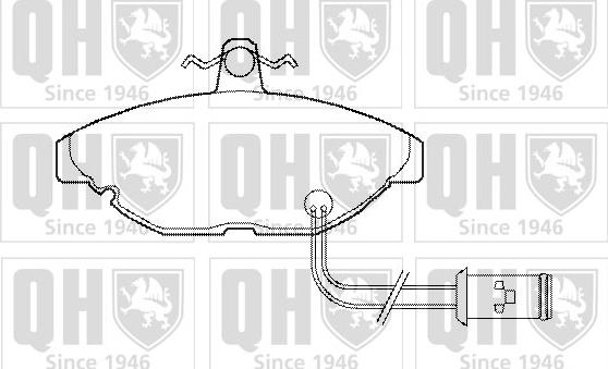 Quinton Hazell BP228 - Brake Pad Set, disc brake autospares.lv