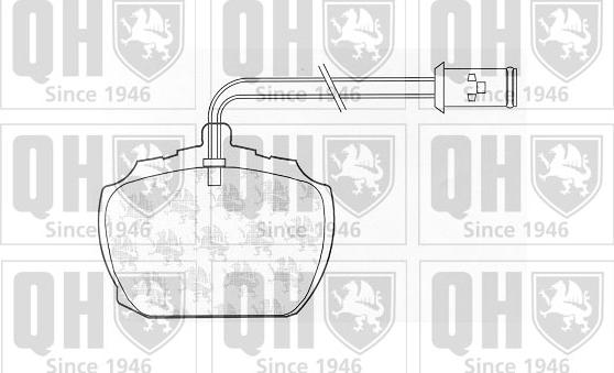 Quinton Hazell BP227 - Brake Pad Set, disc brake autospares.lv