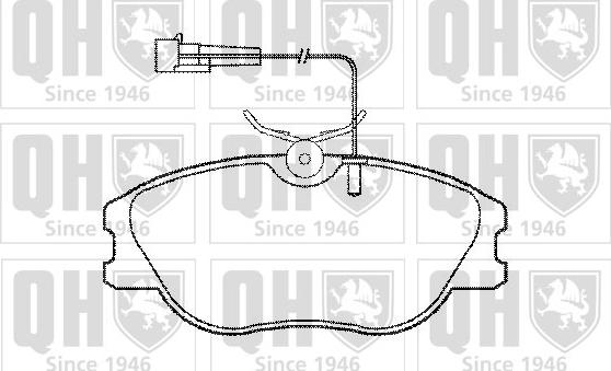 Quinton Hazell BP740 - Brake Pad Set, disc brake autospares.lv