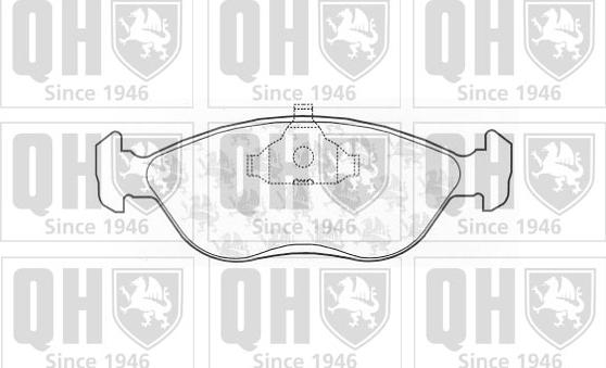 Quinton Hazell BP747 - Brake Pad Set, disc brake autospares.lv