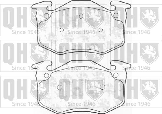 Quinton Hazell BP752 - Brake Pad Set, disc brake autospares.lv