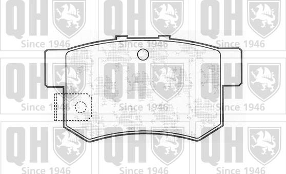 Quinton Hazell BP704 - Brake Pad Set, disc brake autospares.lv