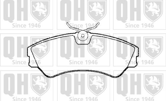 Quinton Hazell BP701 - Brake Pad Set, disc brake autospares.lv