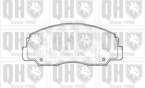 Quinton Hazell BP719 - Brake Pad Set, disc brake autospares.lv
