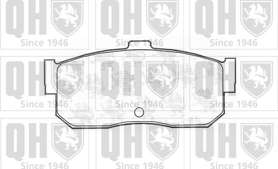 Quinton Hazell BP714 - Brake Pad Set, disc brake autospares.lv