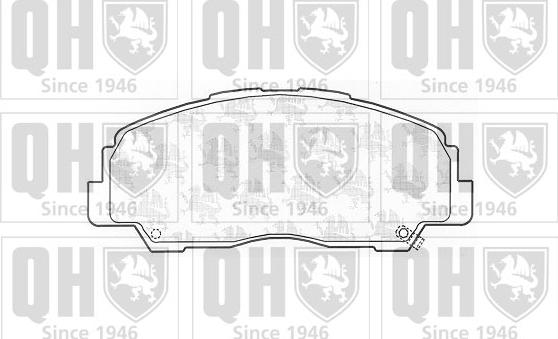 Quinton Hazell BP710 - Brake Pad Set, disc brake autospares.lv