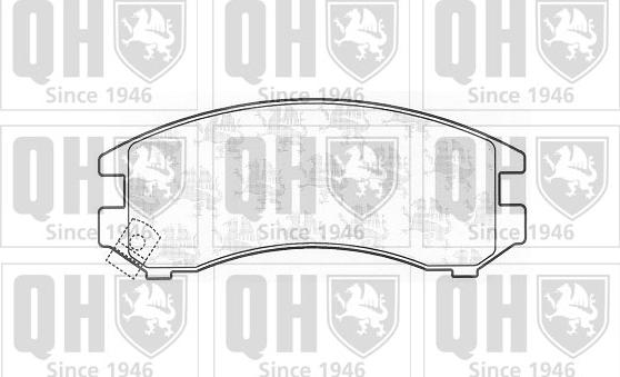 Quinton Hazell BP712 - Brake Pad Set, disc brake autospares.lv