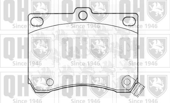 Quinton Hazell BP717 - Brake Pad Set, disc brake autospares.lv