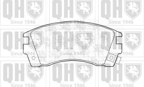 Quinton Hazell BP736 - Brake Pad Set, disc brake autospares.lv