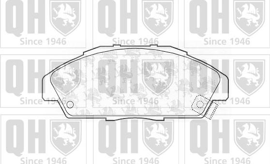 Quinton Hazell BP737 - Brake Pad Set, disc brake autospares.lv