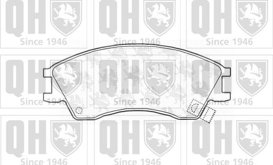 Quinton Hazell BP724 - Brake Pad Set, disc brake autospares.lv