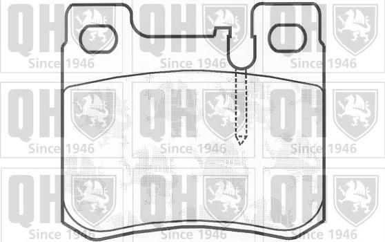 Quinton Hazell BP773 - Brake Pad Set, disc brake autospares.lv