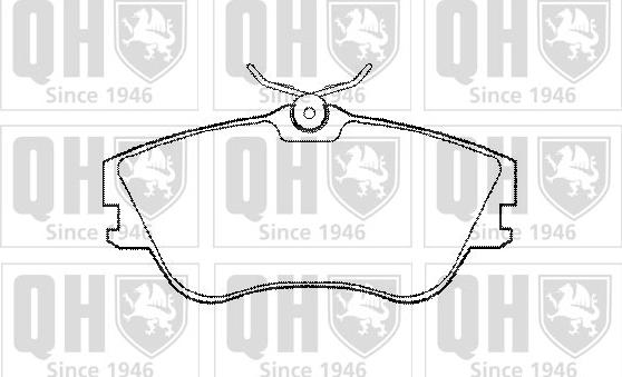 Quinton Hazell BP772 - Brake Pad Set, disc brake autospares.lv