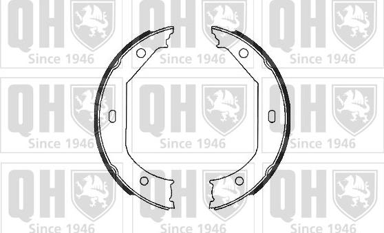 Quinton Hazell BS996 - Brake Shoe Set, parking brake autospares.lv