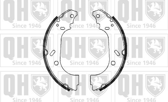 Quinton Hazell BS958 - Brake Shoe Set autospares.lv