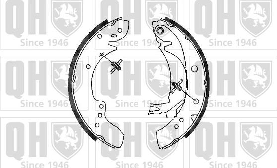 Quinton Hazell BS957 - Brake Shoe Set autospares.lv