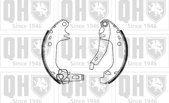 Quinton Hazell BS901 - Brake Shoe Set autospares.lv