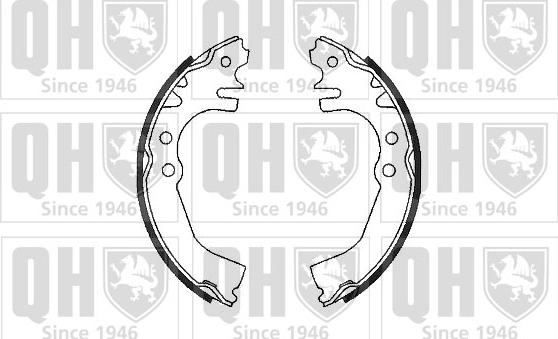 Quinton Hazell BS982 - Brake Shoe Set autospares.lv