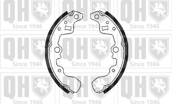 Quinton Hazell BS930 - Brake Shoe Set autospares.lv